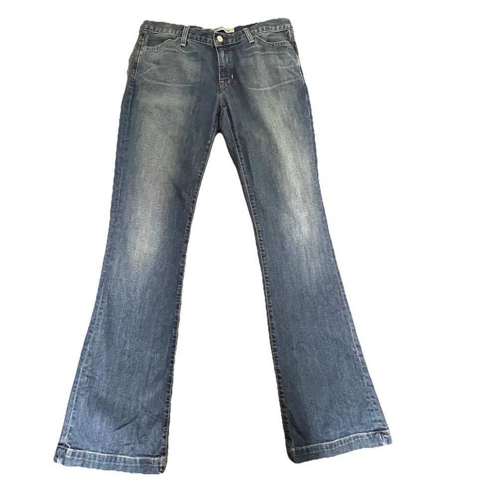 Vtg Gap 1969 Long and Lean Women 16 (34x36) Denim Jeans Y2K Bootcut Stretch USA